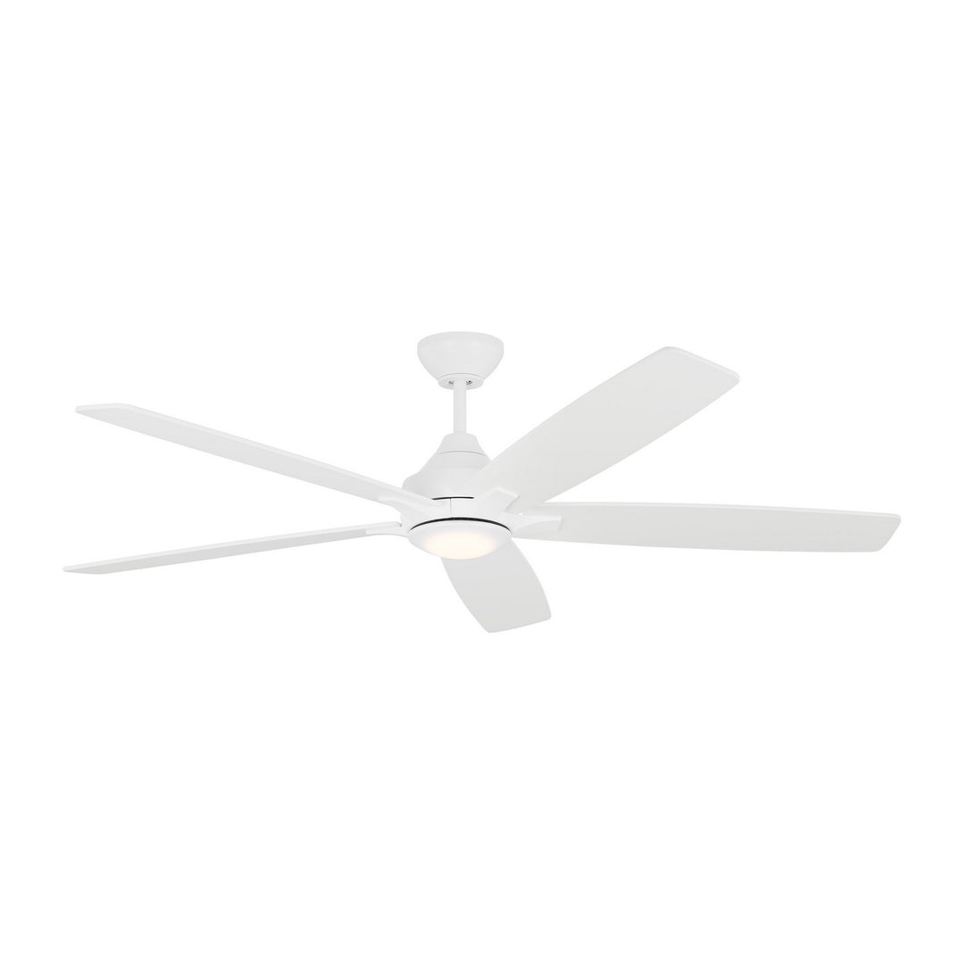 Lowden 60" Ceiling Fan in Matte White - available from The Lighting Shoppe, trusted by Canadian homeowners