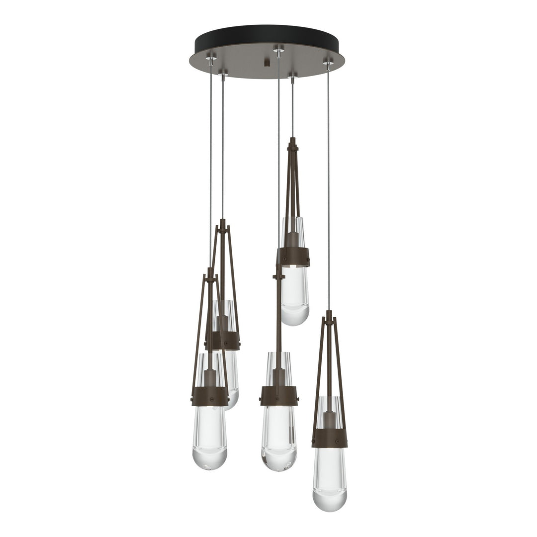 Hubbardton Forge Canada - 131127-SKT-STND-05-ZM0434 - LED Pendant - Link - Bronze