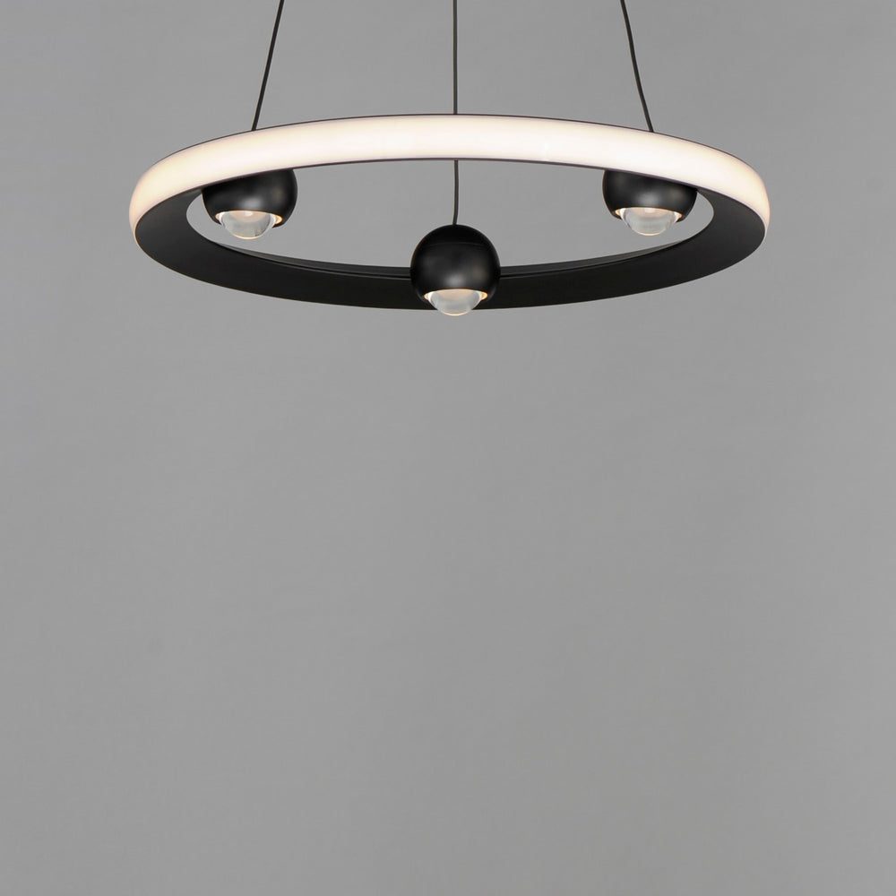 ET2 - E23511-BK - LED Pendant - Nodes - Black