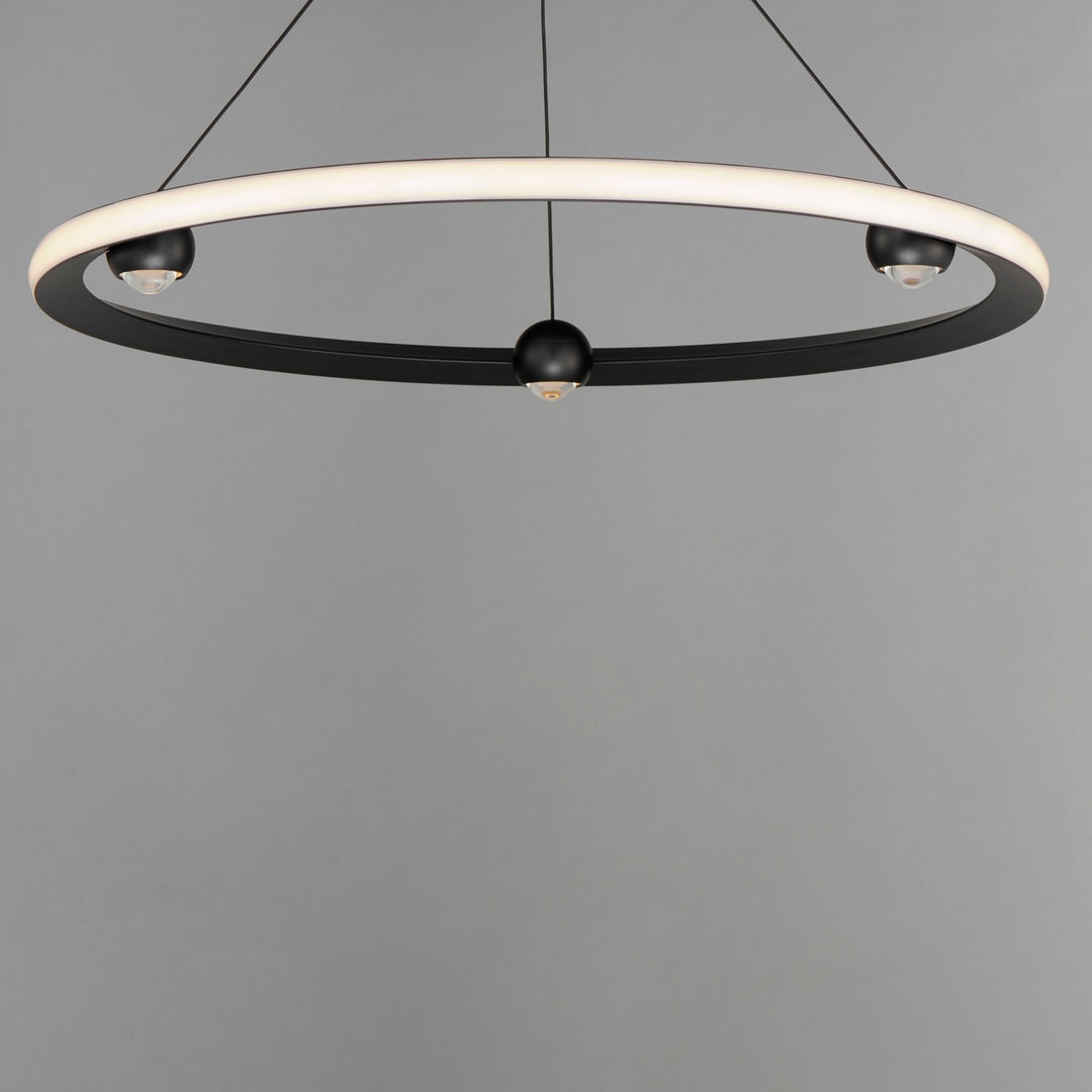 ET2 - E23513-BK - LED Pendant - Nodes - Black