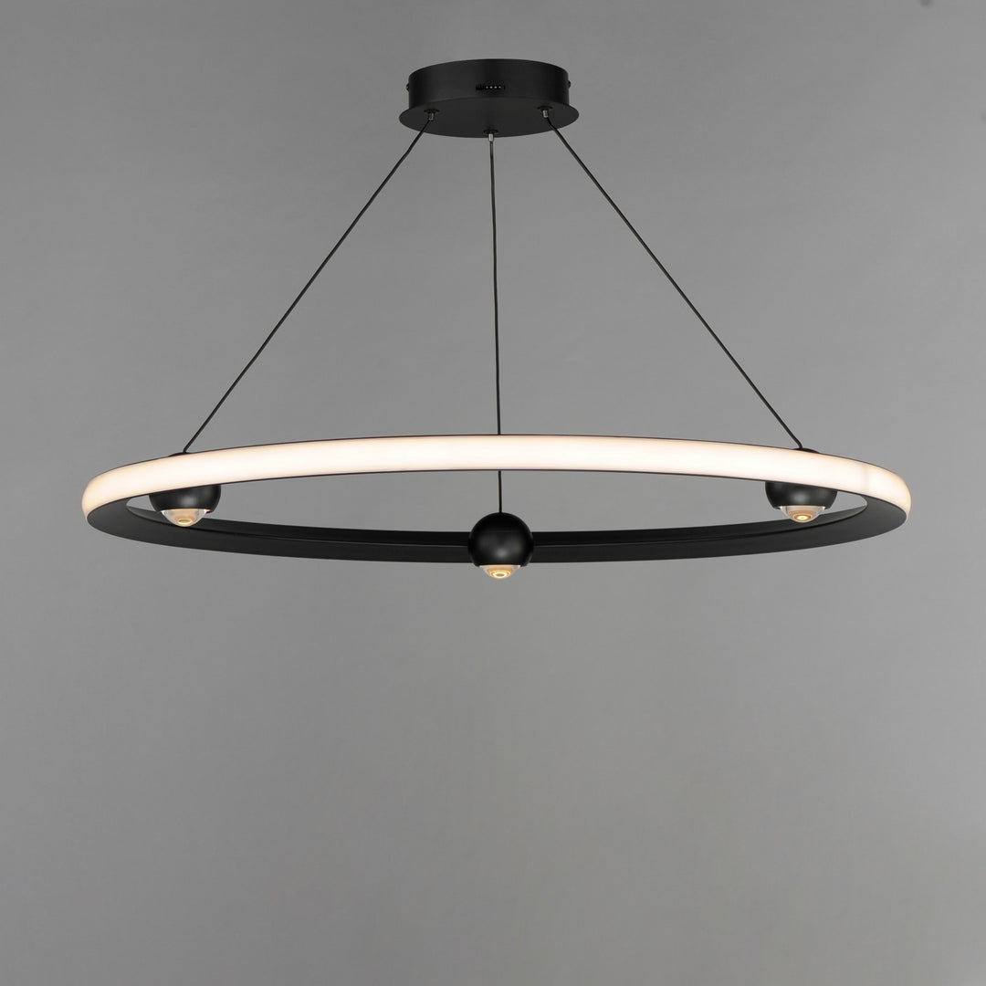 ET2 - E23513-BK - LED Pendant - Nodes - Black