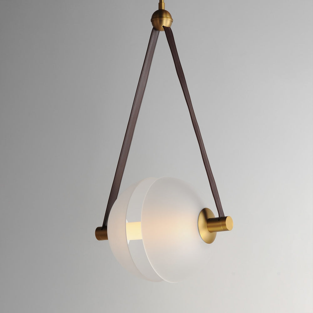 ET2 - E24088-90NAB - LED Pendant - Dispatch - Natural Aged Brass