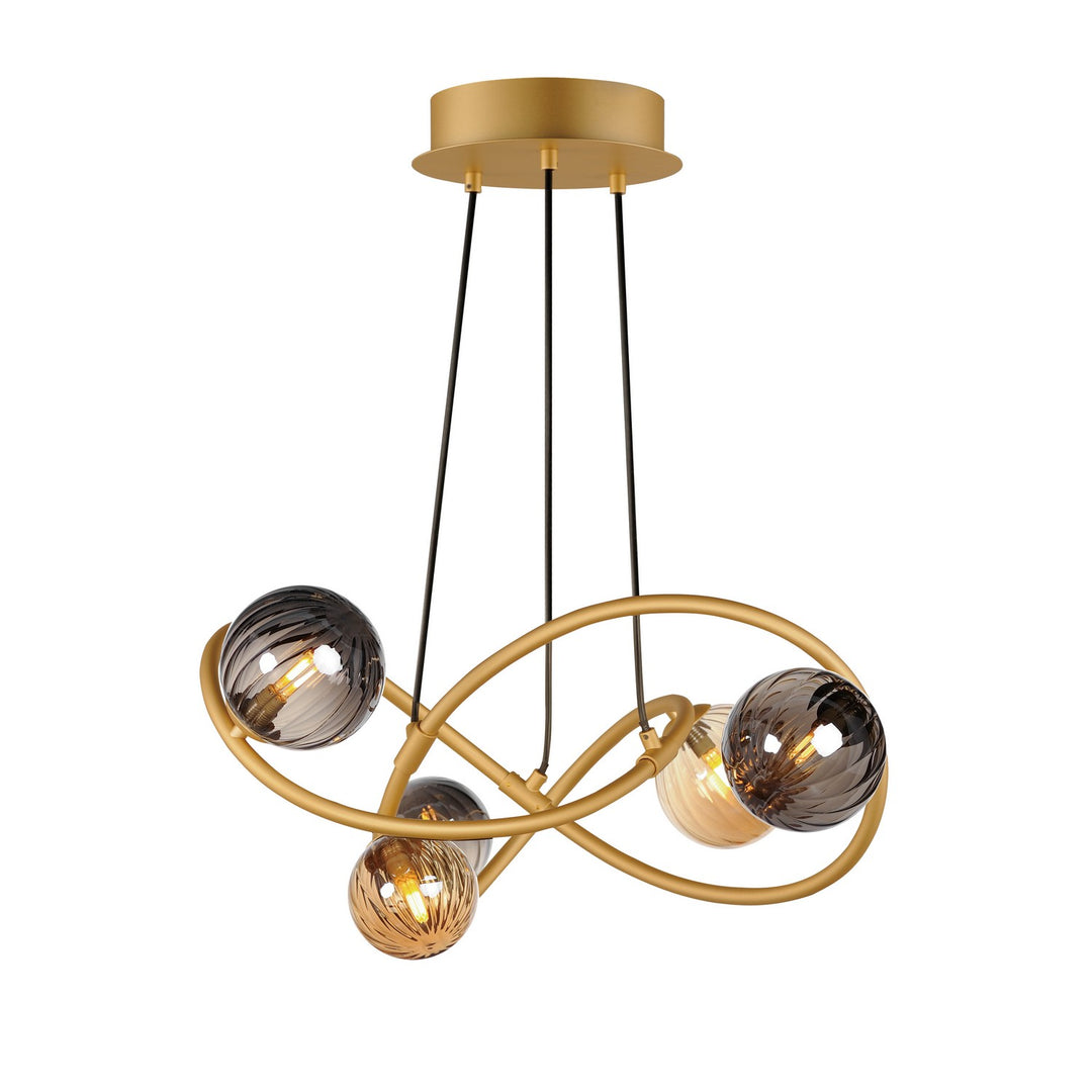 Planetary LED Chandelier in Gold - available from The Lighting Shoppe, trusted by Canadian homeowners