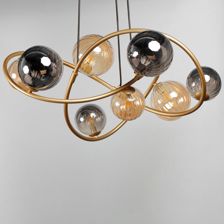 ET2 - E24188-148GLD - LED Chandelier - Planetary - Gold