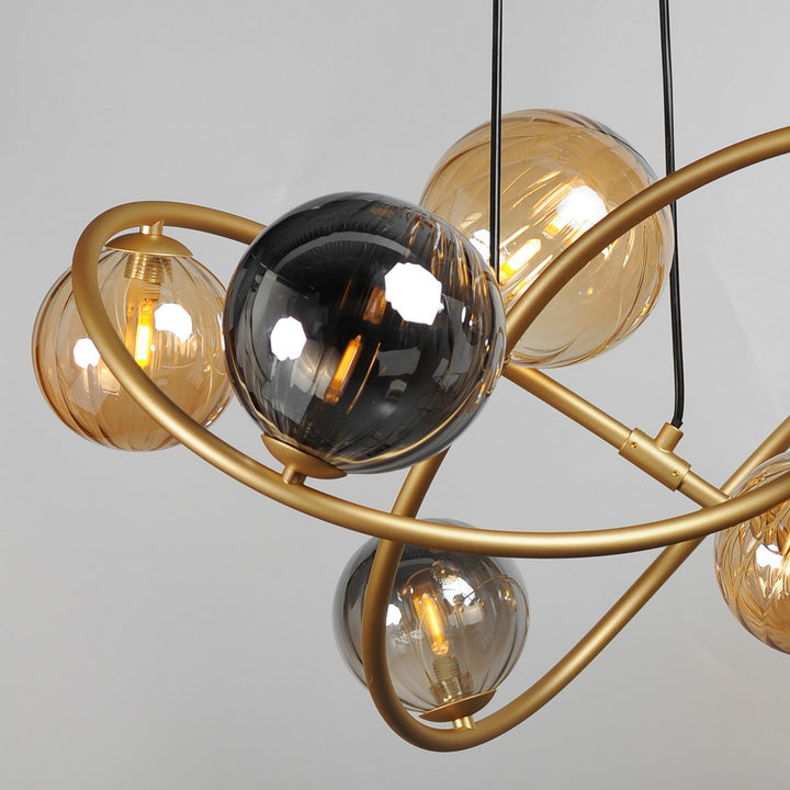 ET2 - E24188-148GLD - LED Chandelier - Planetary - Gold