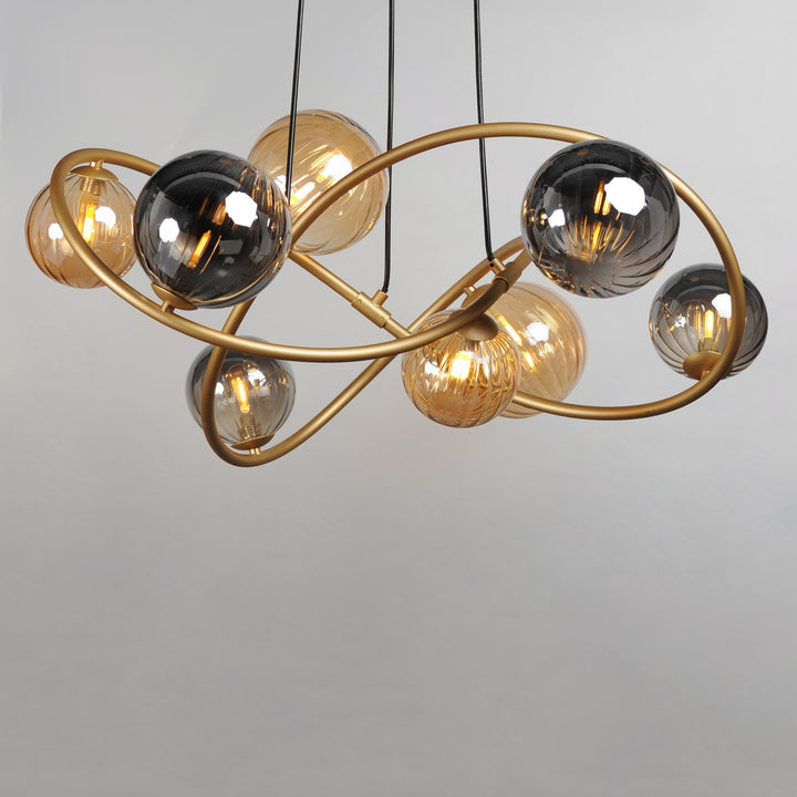 ET2 - E24188-148GLD - LED Chandelier - Planetary - Gold