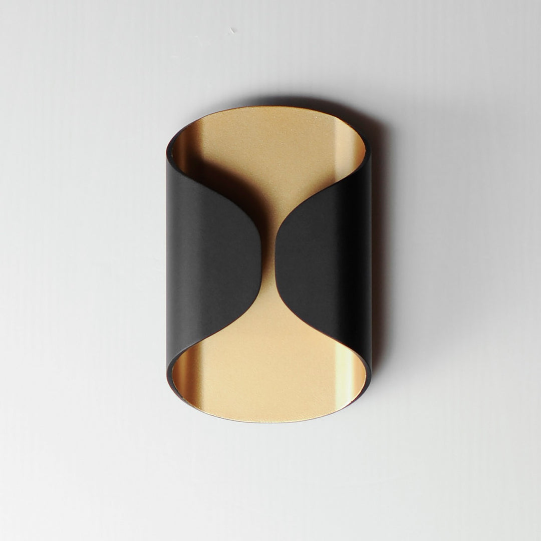ET2 - E30151-BKGLD - LED Outdoor Wall Lamp - Folio - Black / Gold