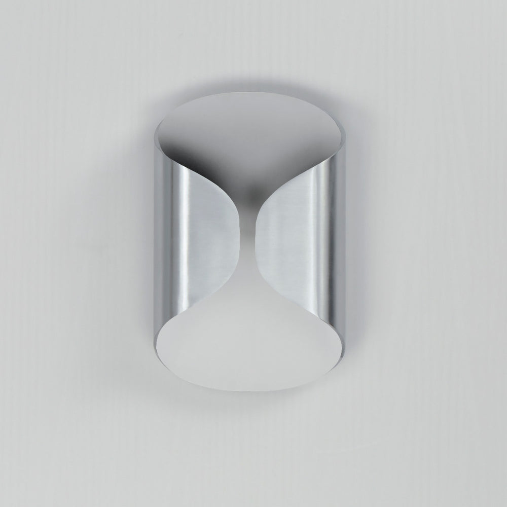 ET2 - E30151-SAWT - LED Outdoor Wall Lamp - Folio - Satin Aluminum / White