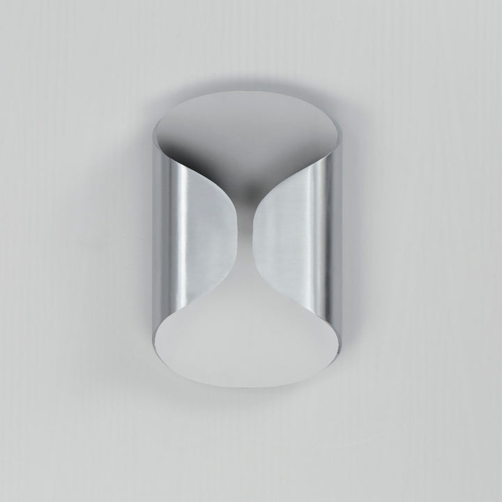 ET2 - E30151-SAWT - LED Outdoor Wall Lamp - Folio - Satin Aluminum / White