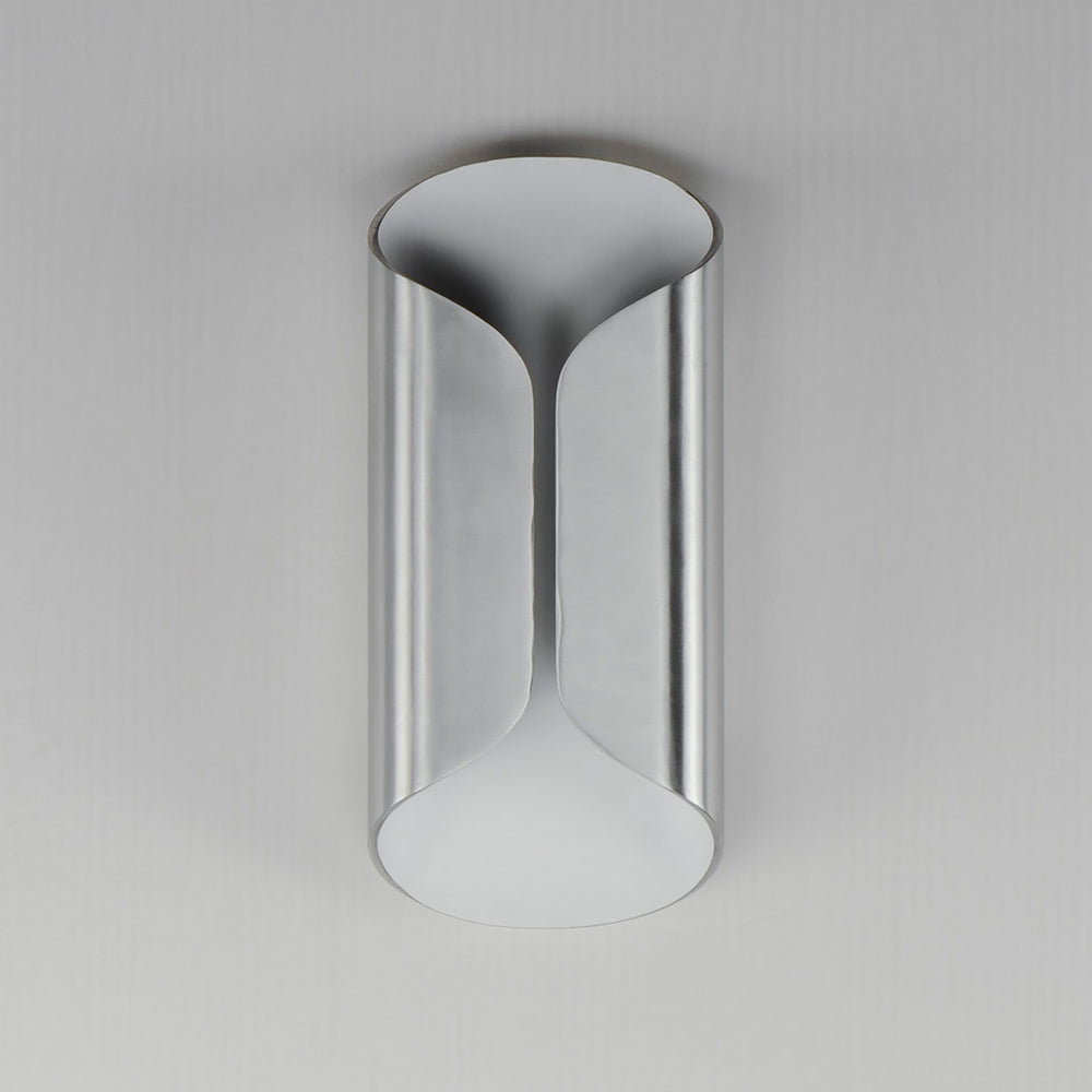 ET2 - E30152-SAWT - LED Outdoor Wall Lamp - Folio - Satin Aluminum / White