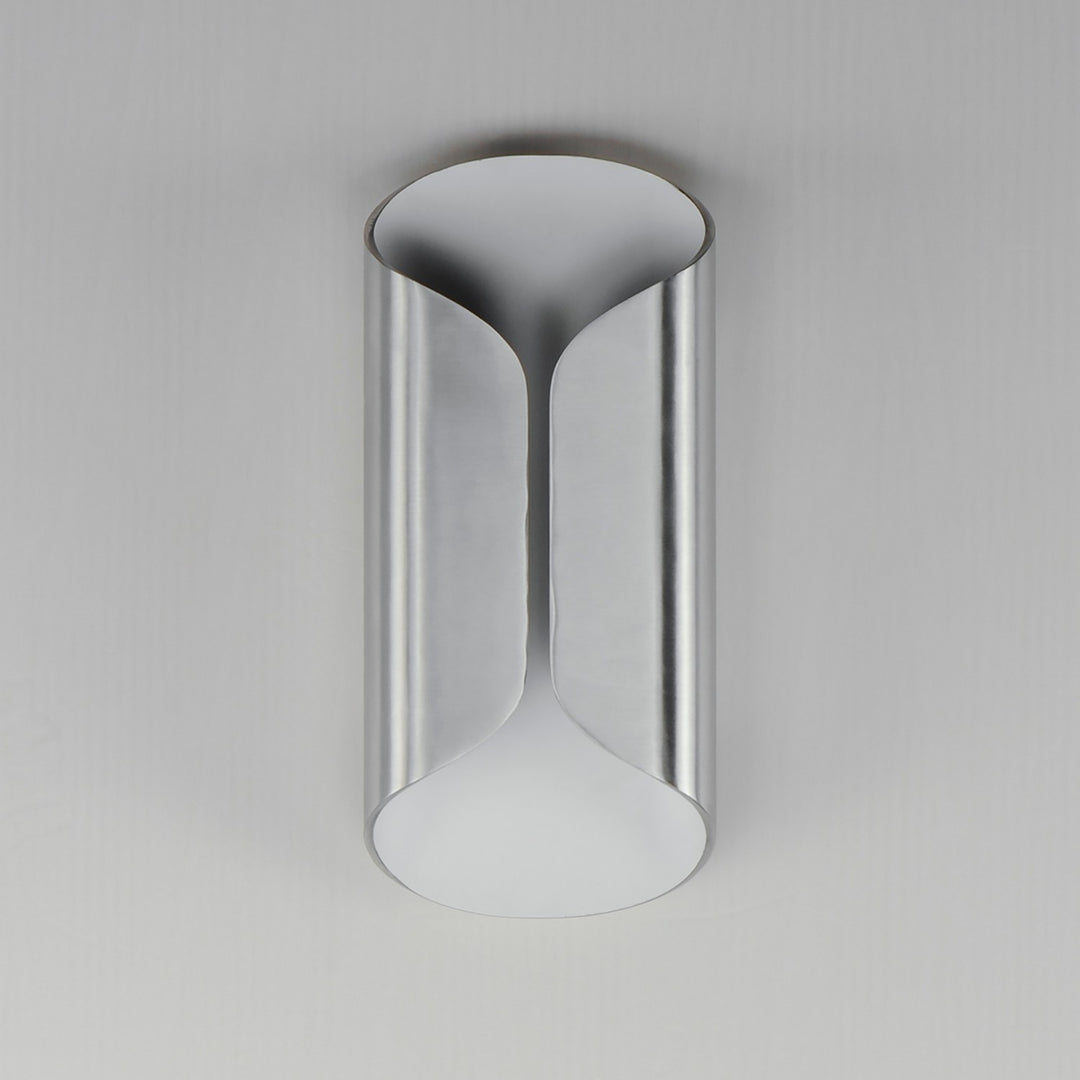 ET2 - E30152-SAWT - LED Outdoor Wall Lamp - Folio - Satin Aluminum / White