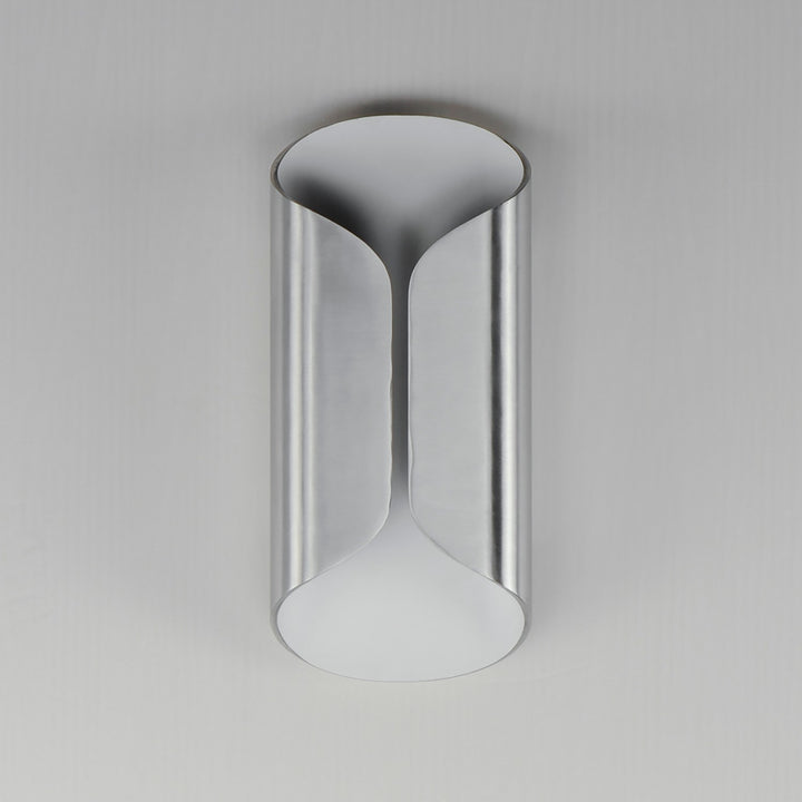ET2 - E30152-SAWT - LED Outdoor Wall Lamp - Folio - Satin Aluminum / White