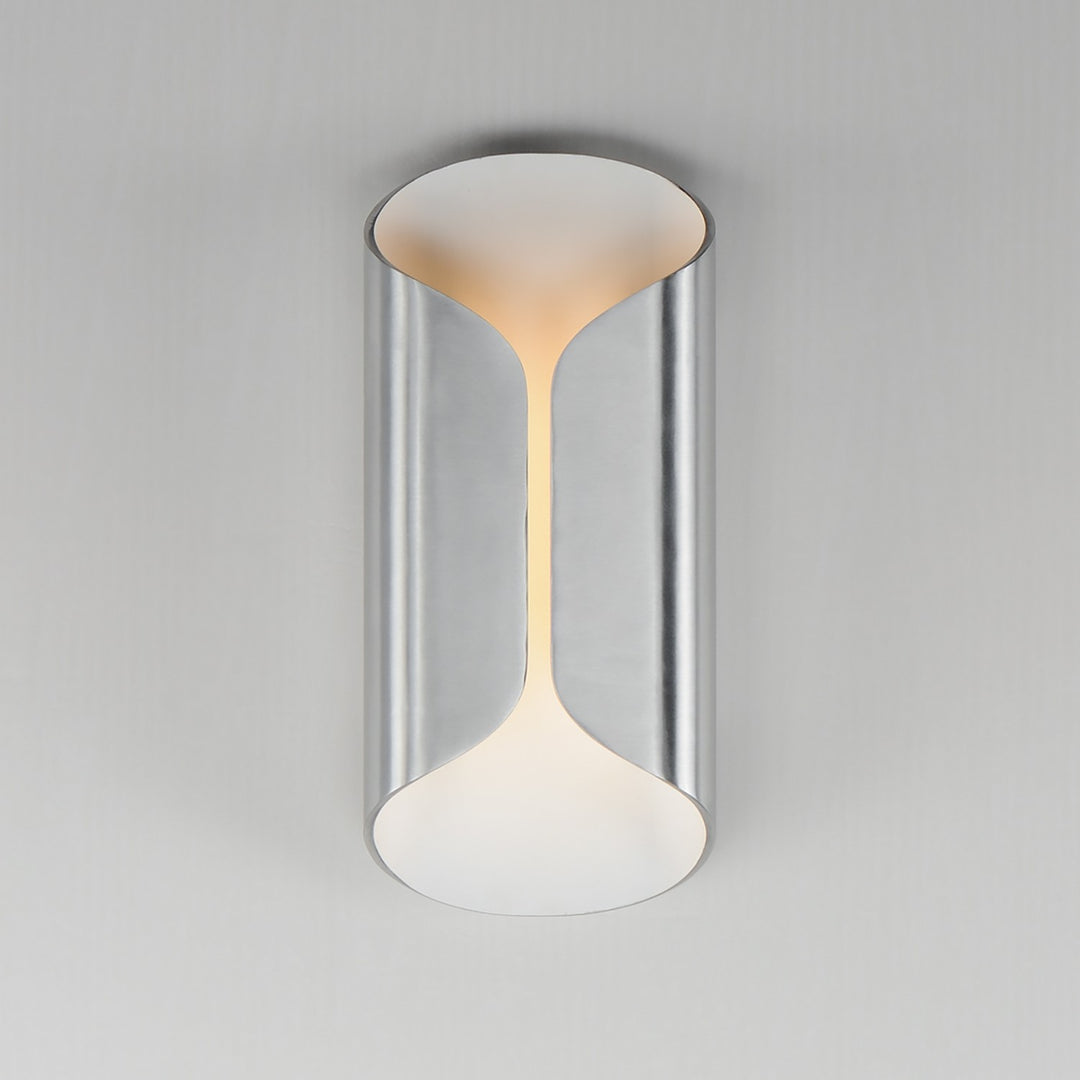 ET2 - E30152-SAWT - LED Outdoor Wall Lamp - Folio - Satin Aluminum / White