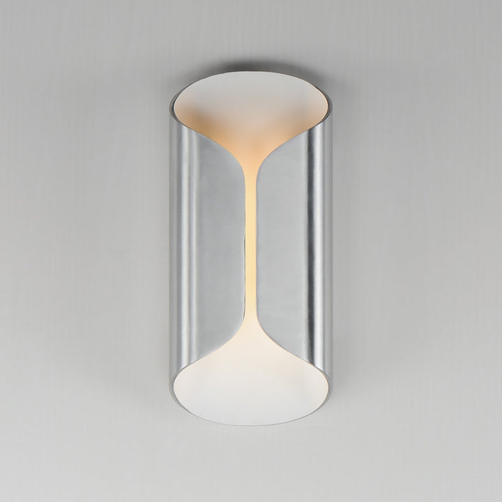 ET2 - E30152-SAWT - LED Outdoor Wall Lamp - Folio - Satin Aluminum / White