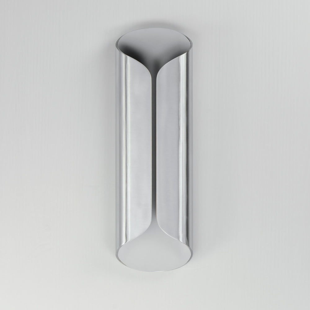 ET2 - E30156-SAWT - LED Outdoor Wall Lamp - Folio - Satin Aluminum / White
