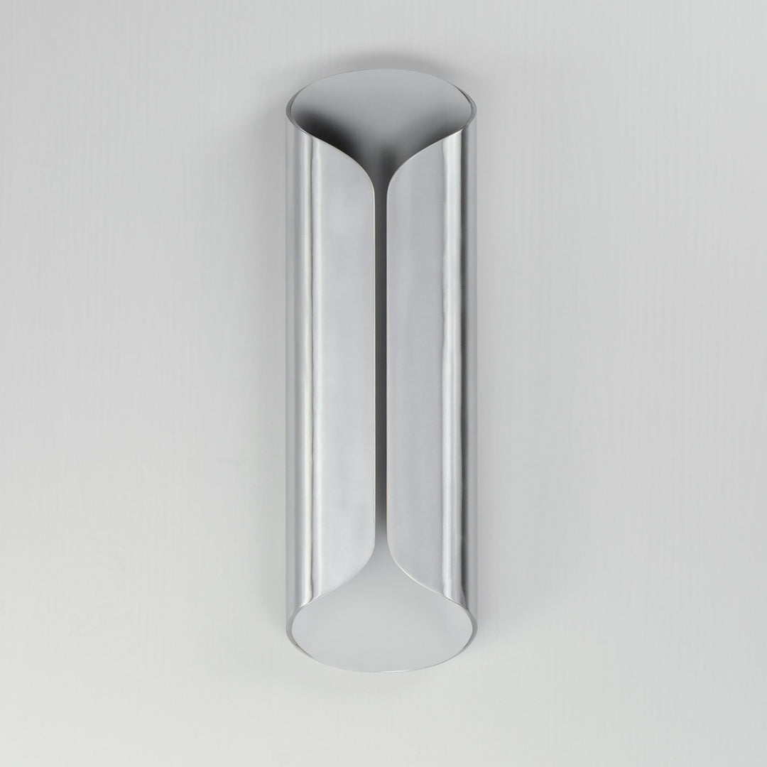 ET2 - E30156-SAWT - LED Outdoor Wall Lamp - Folio - Satin Aluminum / White