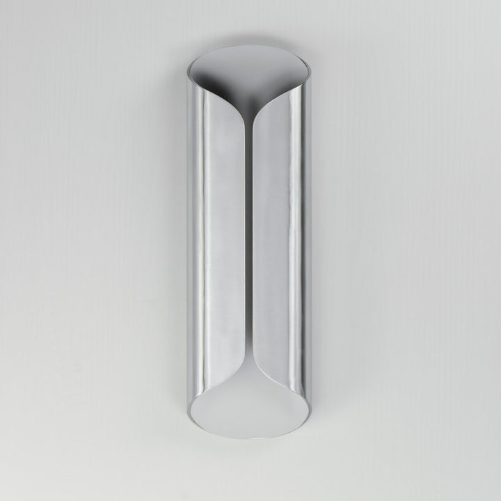 ET2 - E30156-SAWT - LED Outdoor Wall Lamp - Folio - Satin Aluminum / White