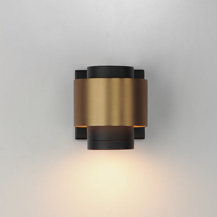 ET2 - E34752-BKGLD - LED Outdoor Wall Sconce - Reveal Outdoor - Black / Gold
