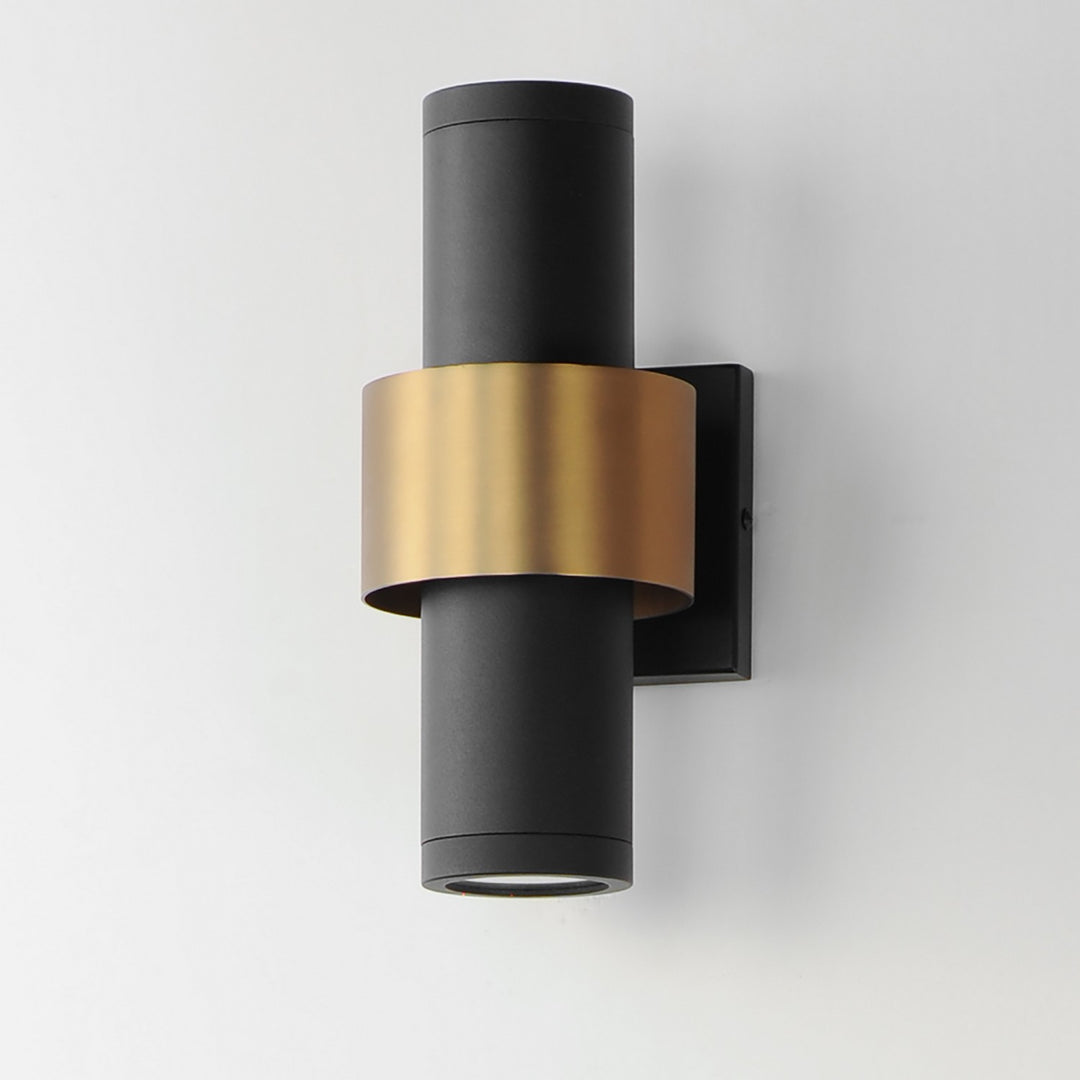 ET2 - E34754-BKGLD - LED Outdoor Wall Sconce - Reveal Outdoor - Black / Gold
