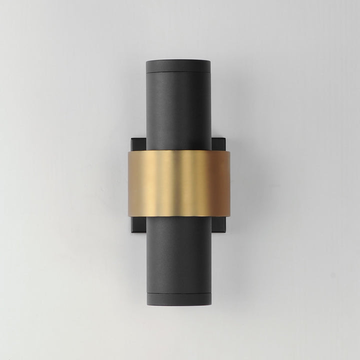 ET2 - E34754-BKGLD - LED Outdoor Wall Sconce - Reveal Outdoor - Black / Gold