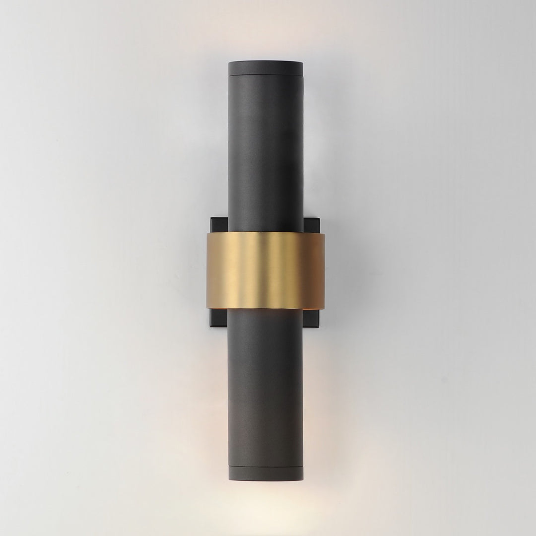 ET2 - E34756-BKGLD - LED Outdoor Wall Sconce - Reveal Outdoor - Black / Gold