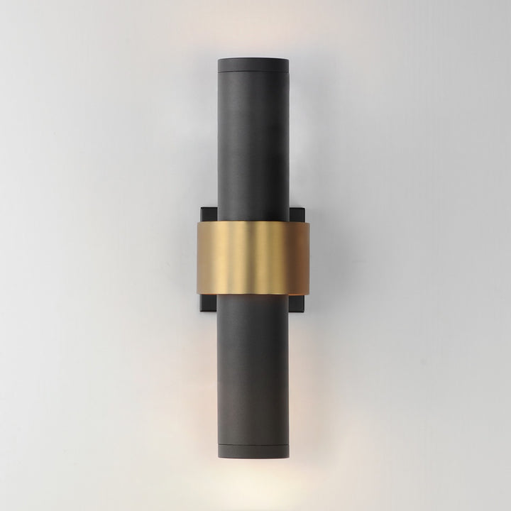 ET2 - E34756-BKGLD - LED Outdoor Wall Sconce - Reveal Outdoor - Black / Gold