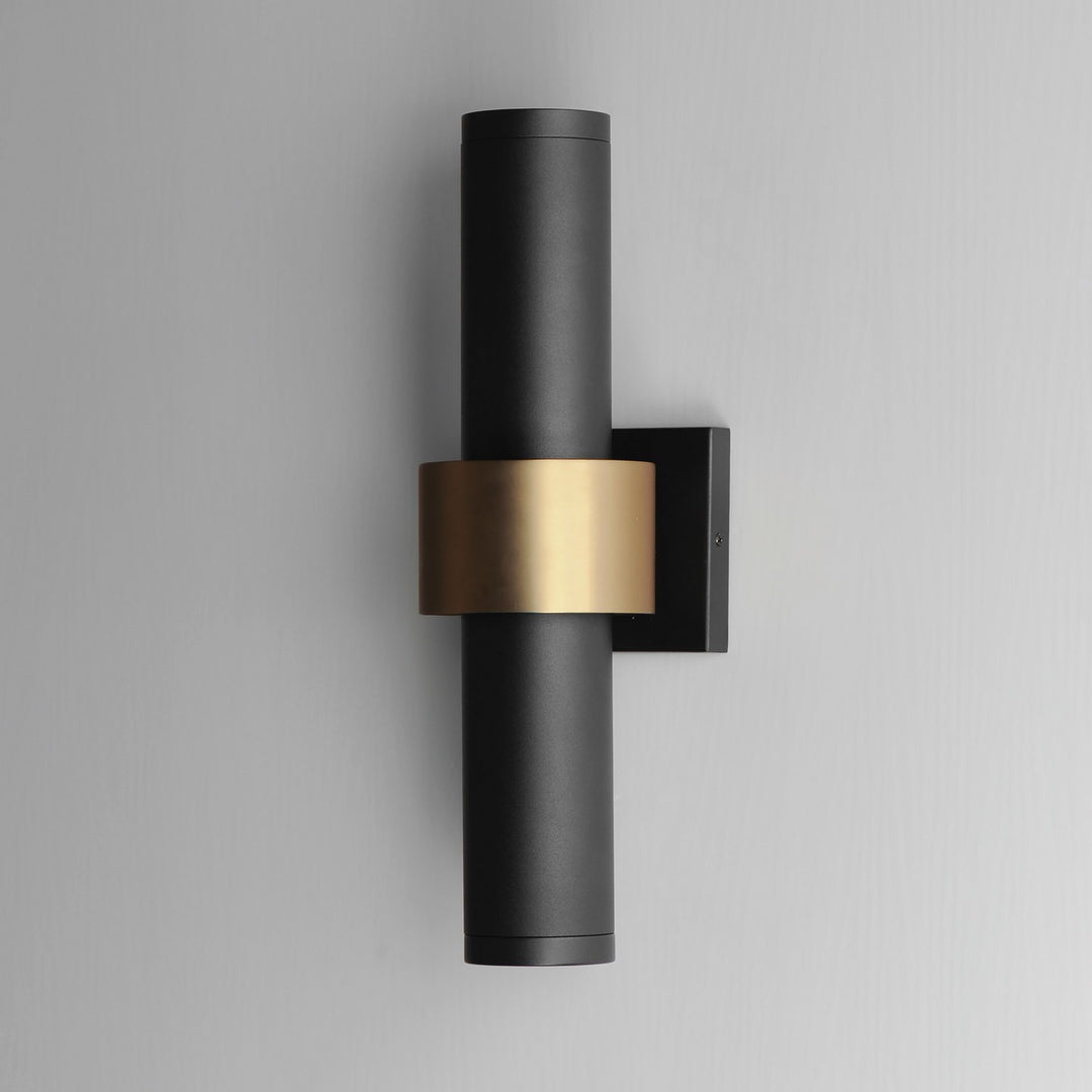 ET2 - E34756-BKGLD - LED Outdoor Wall Sconce - Reveal Outdoor - Black / Gold