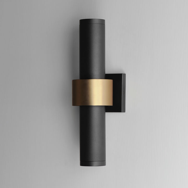 ET2 - E34756-BKGLD - LED Outdoor Wall Sconce - Reveal Outdoor - Black / Gold
