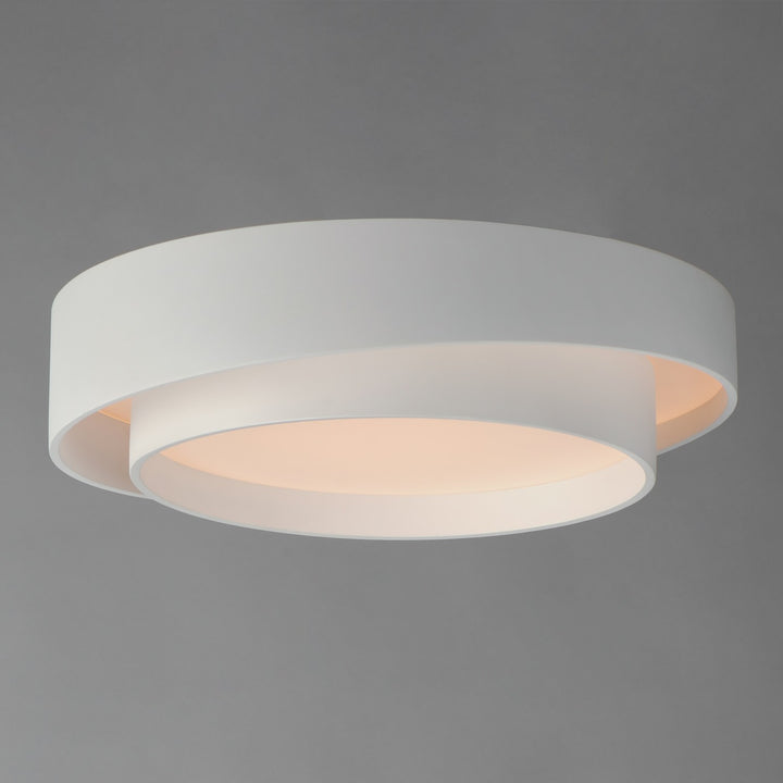 ET2 - E51042-WT - LED Flush Mount - Ziggurat - White