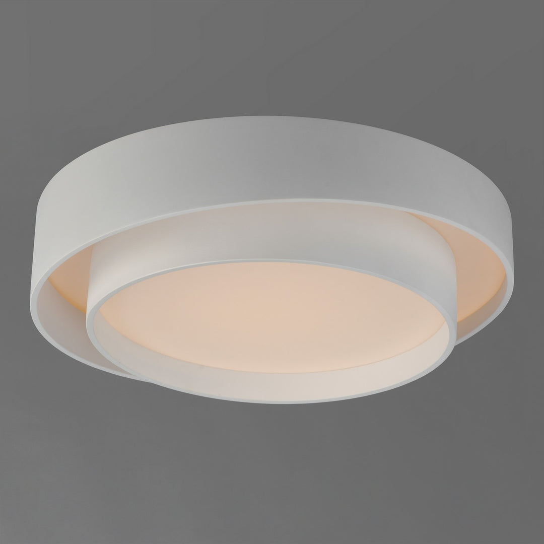 ET2 - E51042-WT - LED Flush Mount - Ziggurat - White