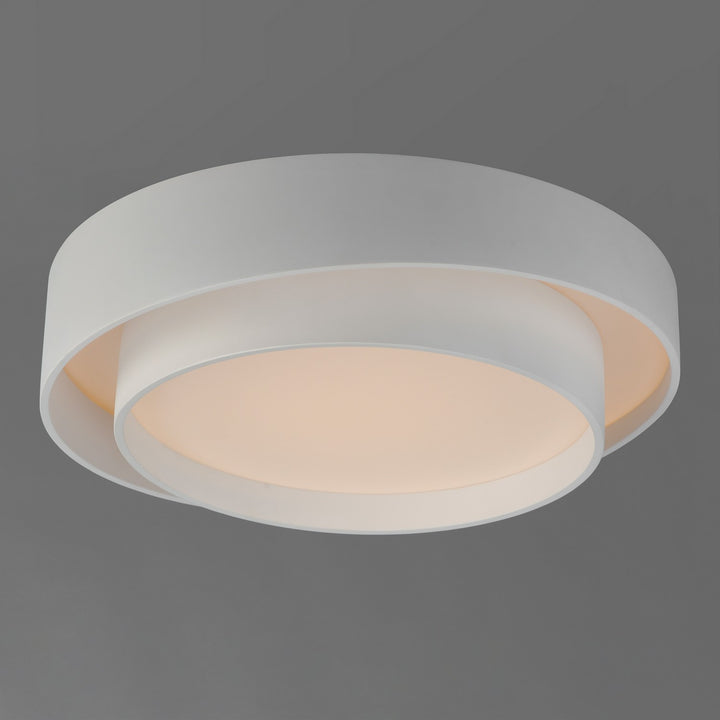 ET2 - E51042-WT - LED Flush Mount - Ziggurat - White