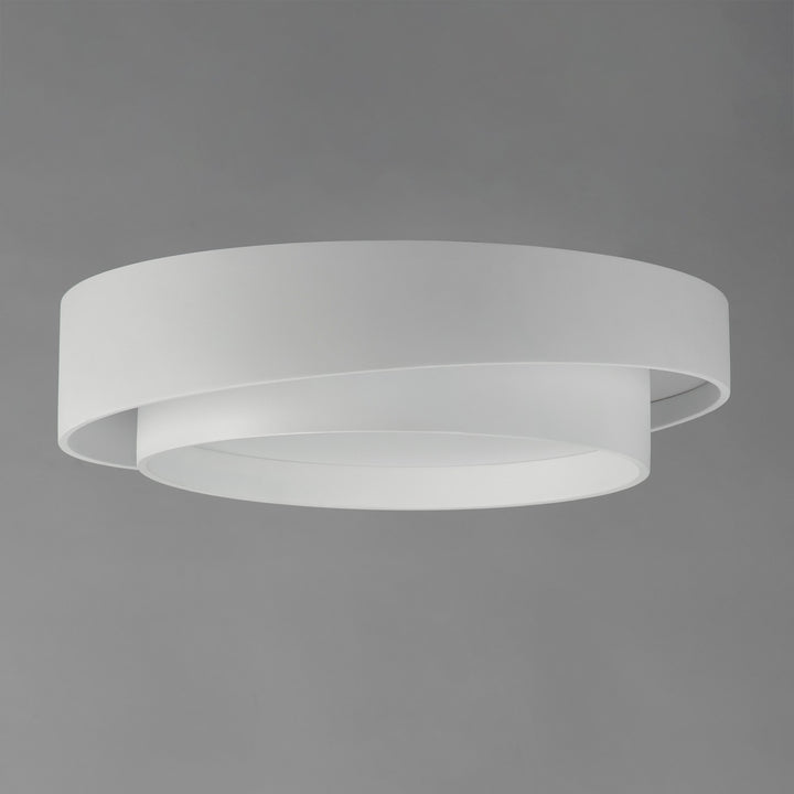 ET2 - E51042-WT - LED Flush Mount - Ziggurat - White