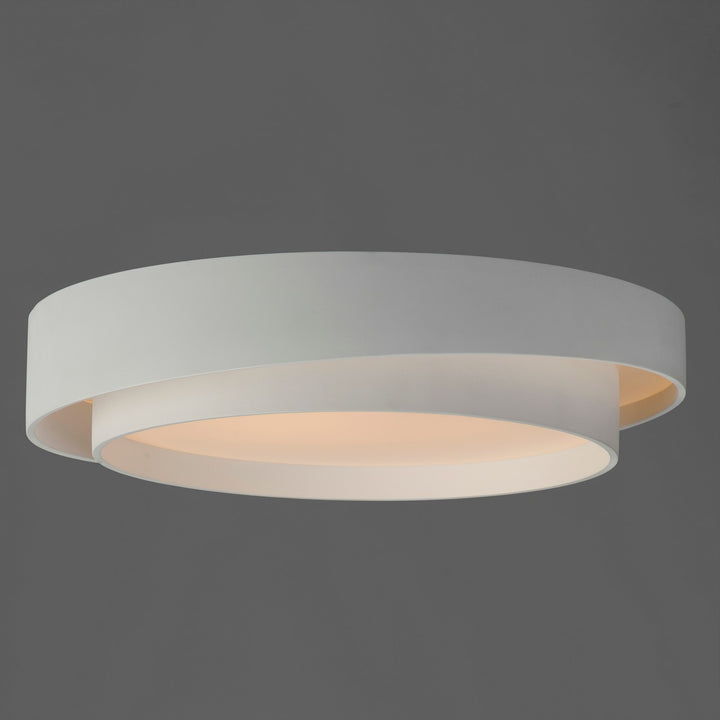 ET2 - E51044-WT - LED Flush Mount - Ziggurat - White