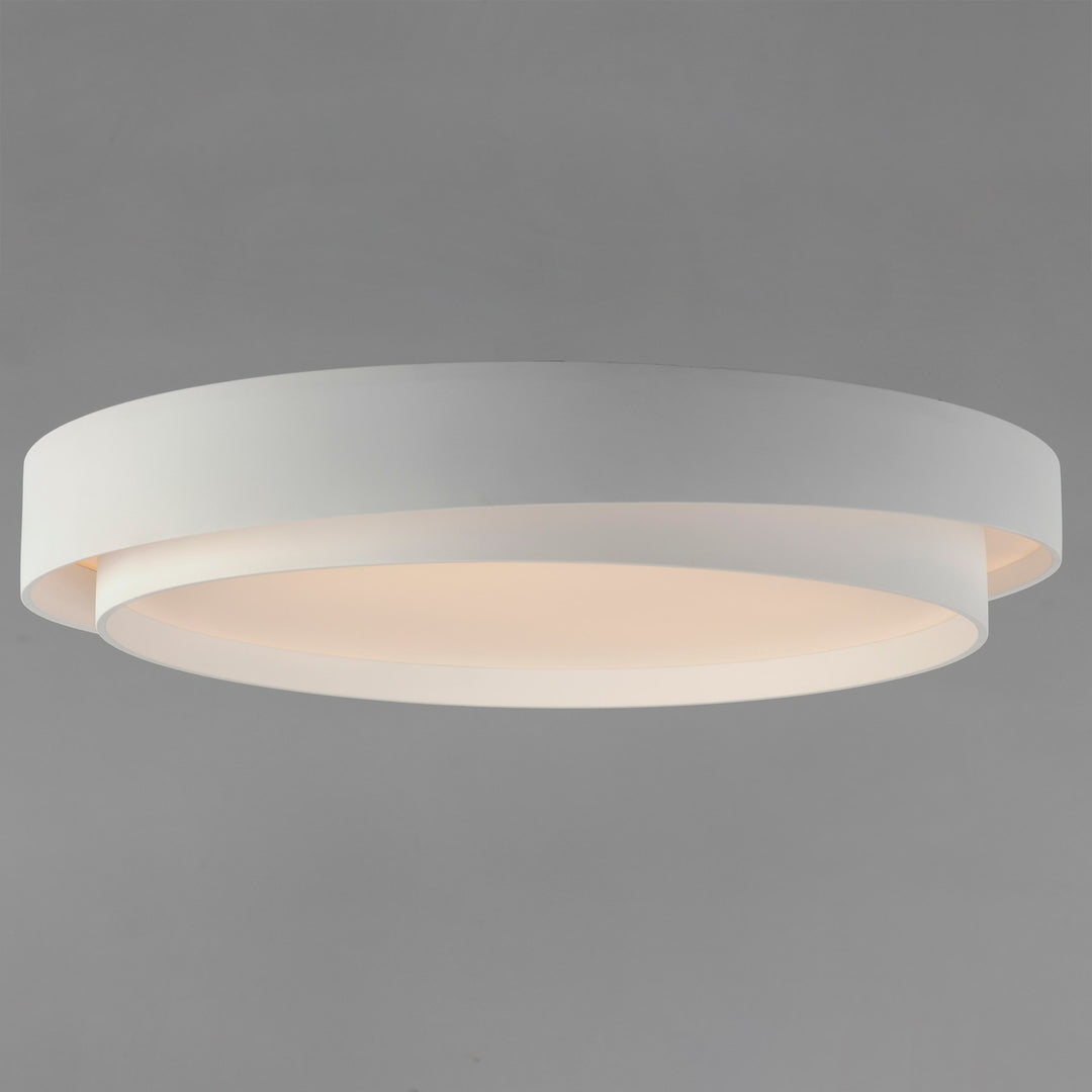 ET2 - E51046-WT - LED Flush Mount - Ziggurat - White