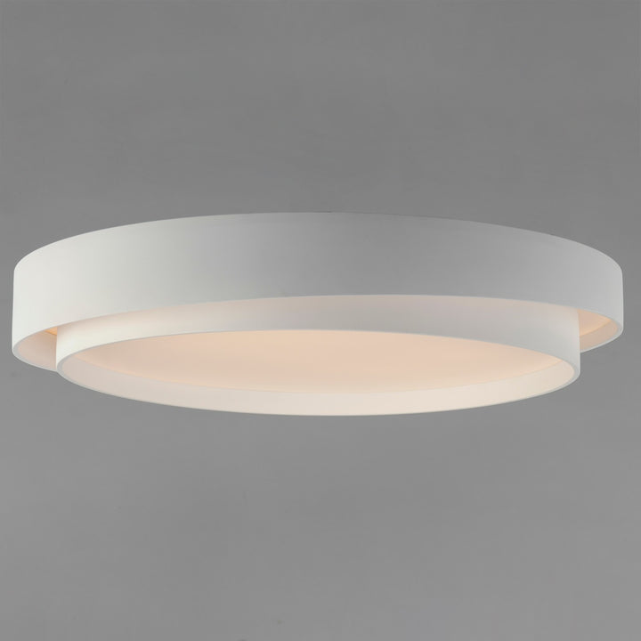 ET2 - E51046-WT - LED Flush Mount - Ziggurat - White