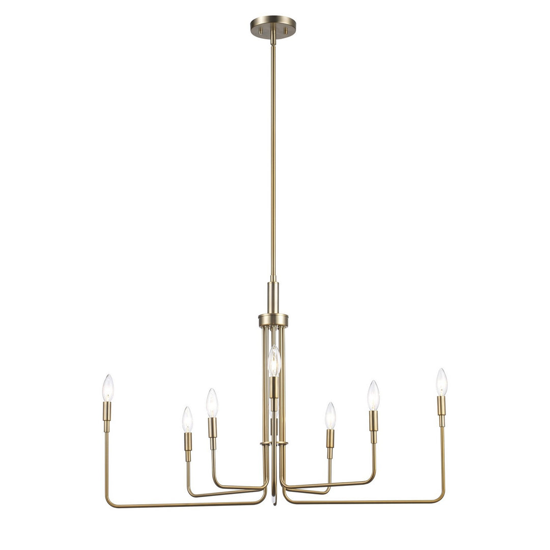 Charlotte Eight Light Chandelier in Antique Gold - available from The Lighting Shoppe, trusted by Canadian homeowners