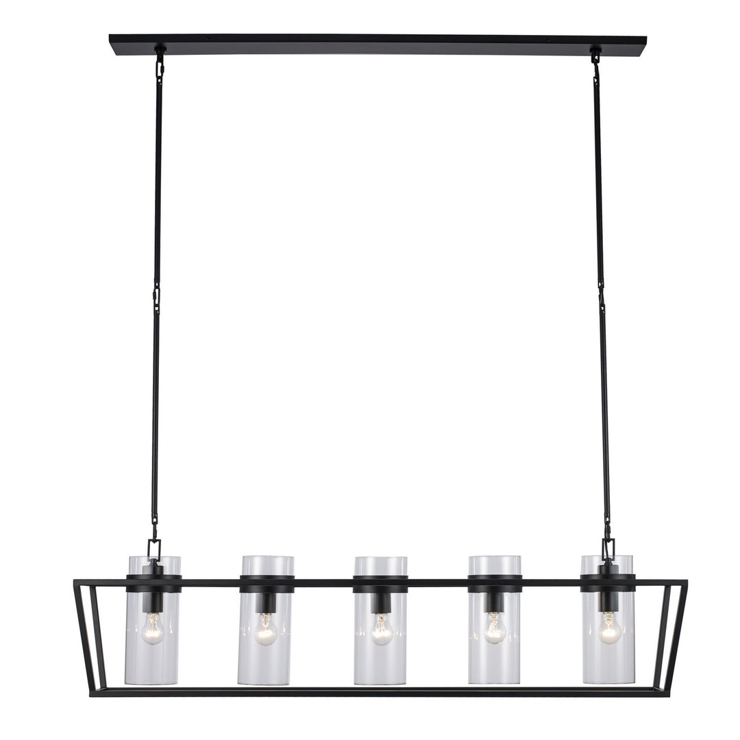 Nova Five Light Pendant in Black - available from The Lighting Shoppe, trusted by Canadian homeowners