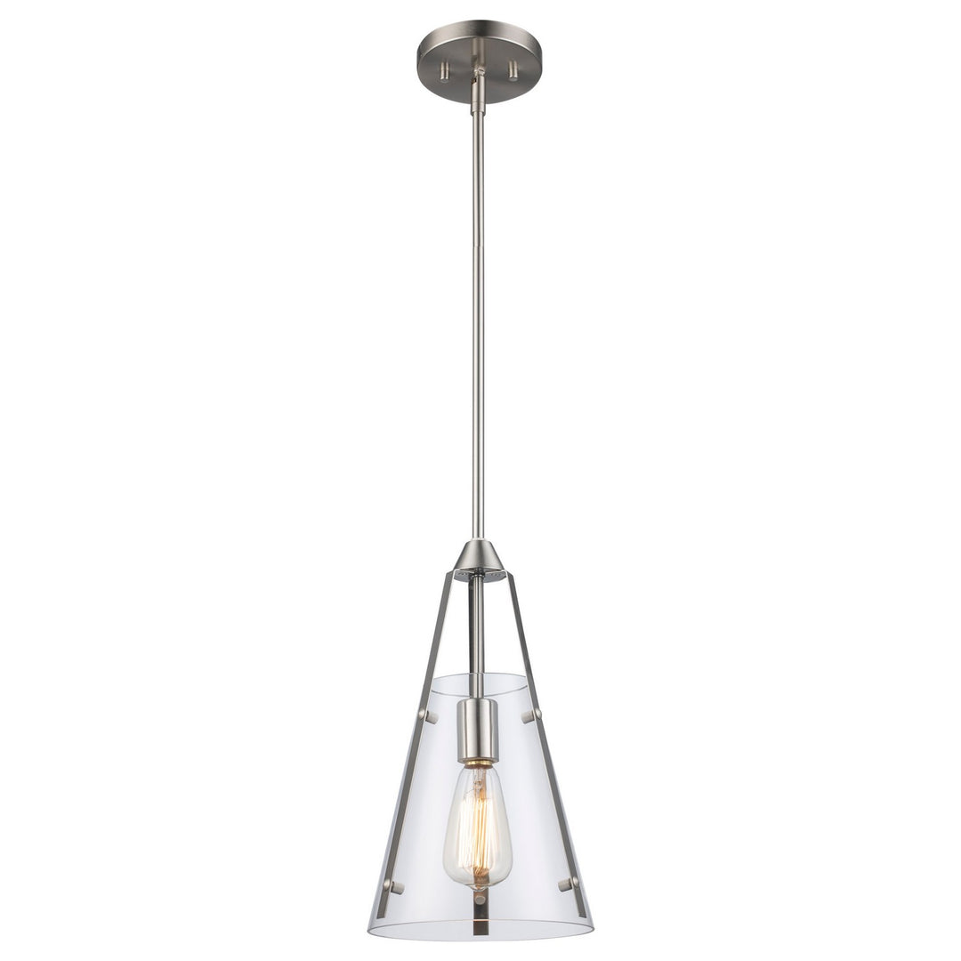 Armani One Light Pendant in Brushed Nickel - available from The Lighting Shoppe, trusted by Canadian homeowners