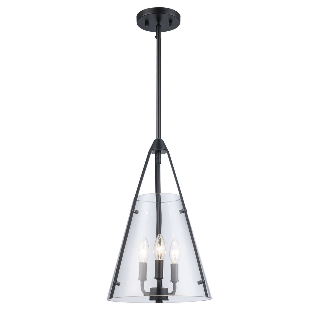 Armani Three Light Pendant in Black - available from The Lighting Shoppe, trusted by Canadian homeowners