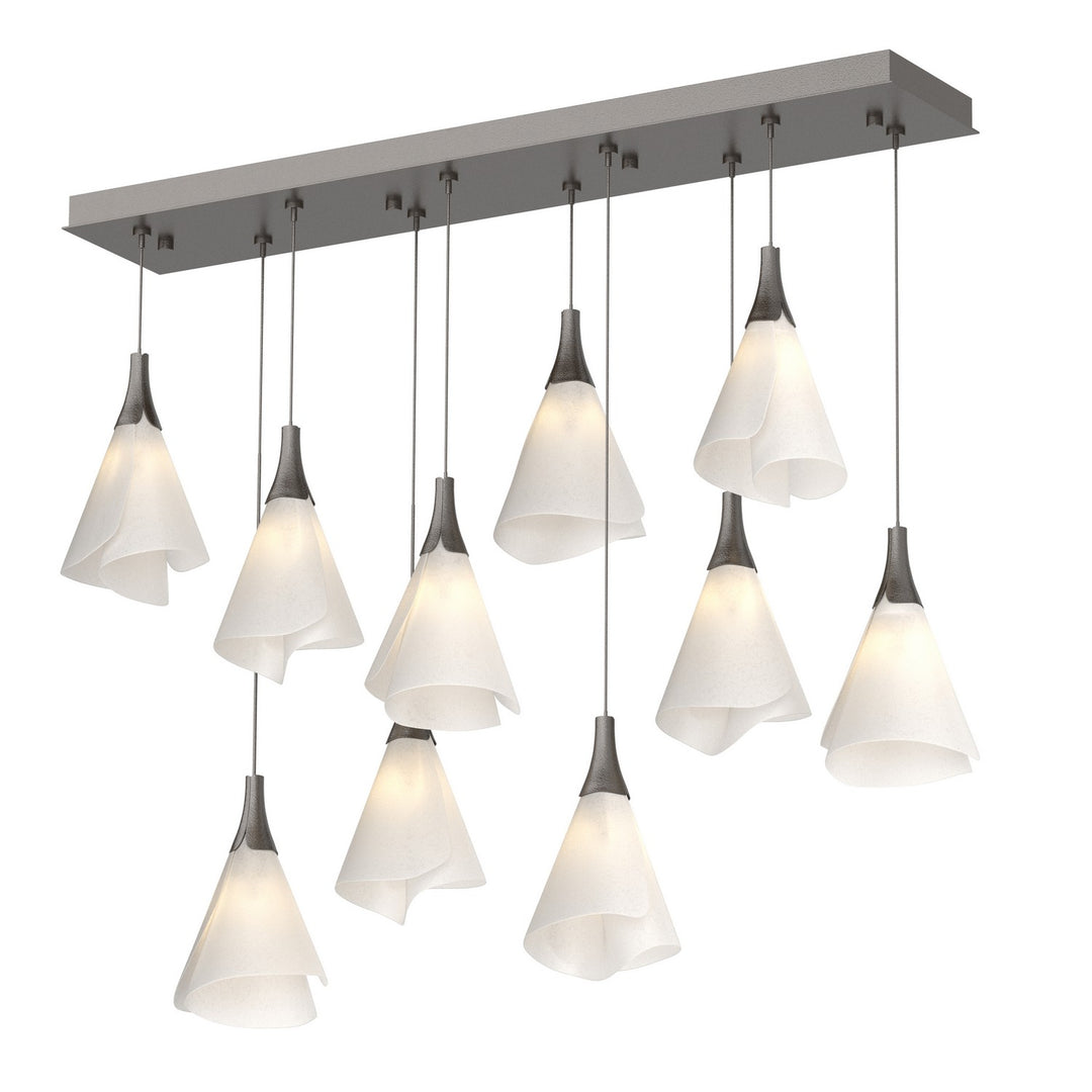 Hubbardton Forge Canada - 131202-SKT-STND-14-SH1987 - LED Pendant - Mobius - Oil Rubbed Bronze