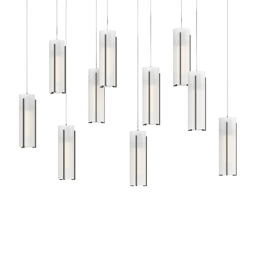 Hubbardton Forge Canada - 131204-SKT-LONG-07-GG0065 - LED Pendant - Exos Glass - Dark Smoke