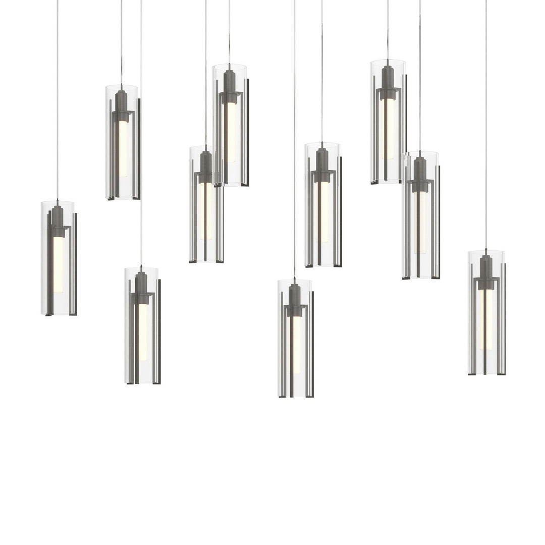 Hubbardton Forge Canada - 131204-SKT-LONG-07-ZM0065 - LED Pendant - Exos Glass - Dark Smoke