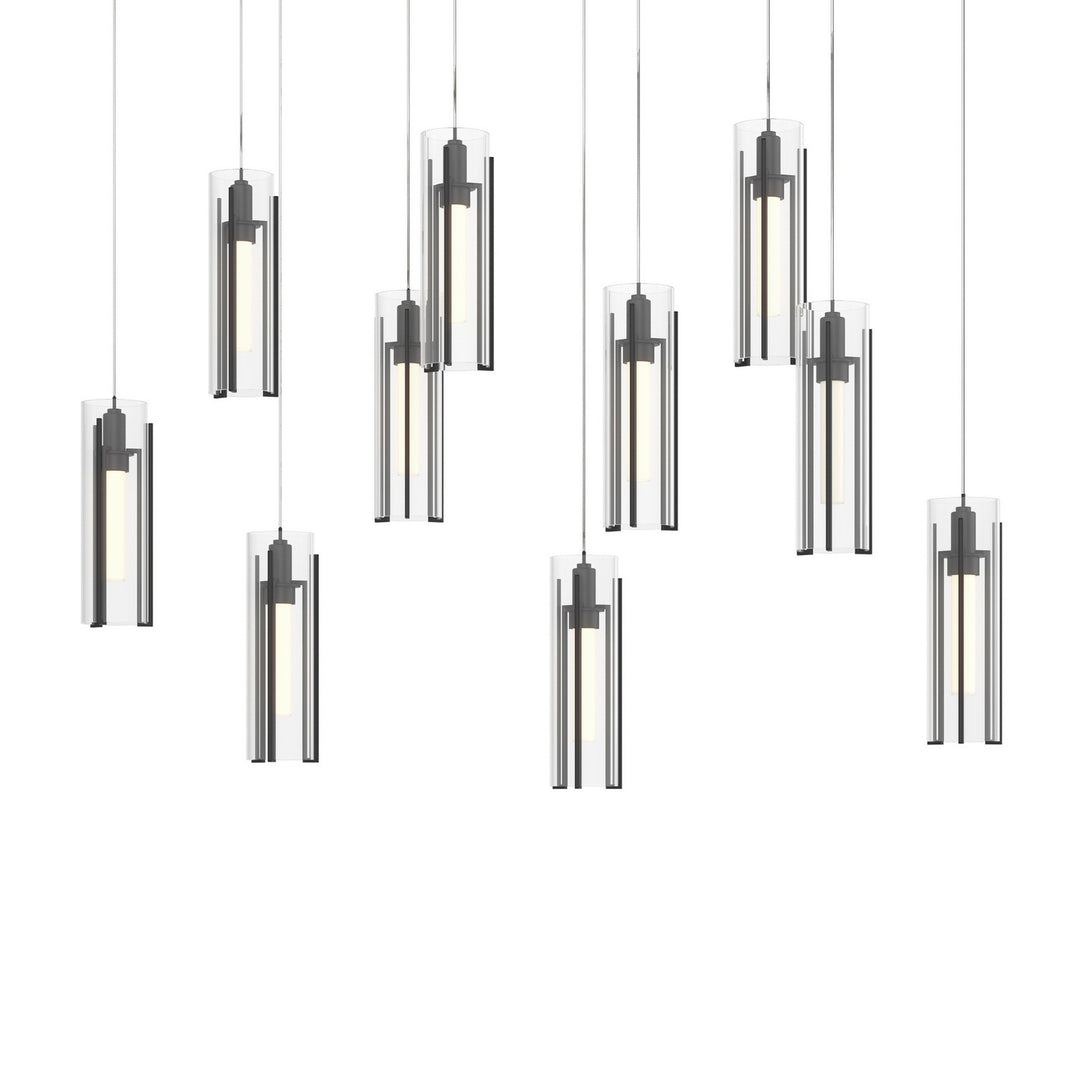 Hubbardton Forge Canada - 131204-SKT-LONG-10-ZM0065 - LED Pendant - Exos Glass - Black