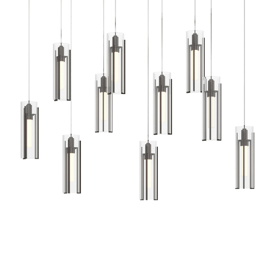 Hubbardton Forge Canada - 131204-SKT-LONG-14-ZM0065 - LED Pendant - Exos Glass - Oil Rubbed Bronze