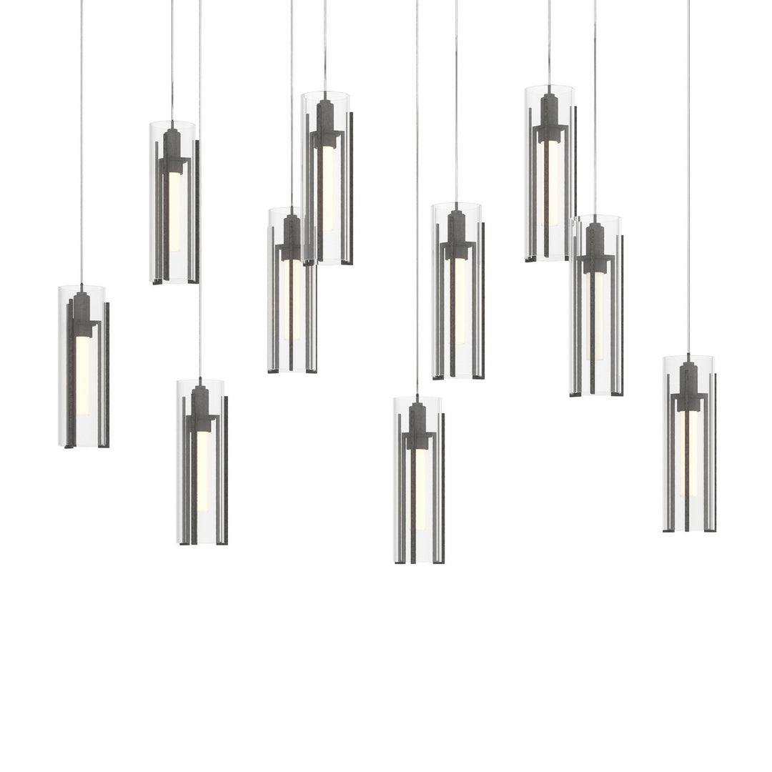 Hubbardton Forge Canada - 131204-SKT-LONG-20-ZM0065 - LED Pendant - Exos Glass - Natural Iron
