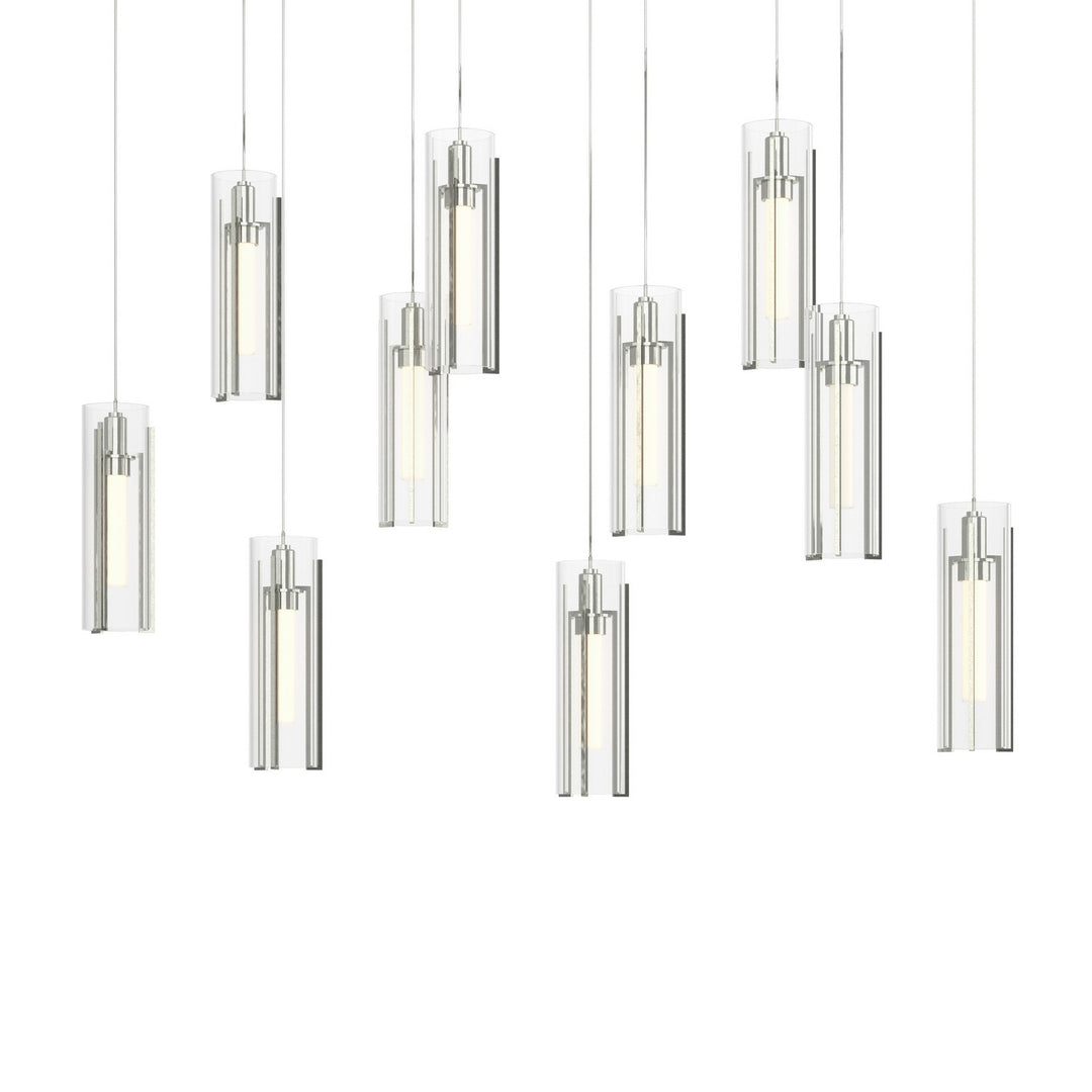 Hubbardton Forge Canada - 131204-SKT-LONG-85-ZM0065 - LED Pendant - Exos Glass - Sterling