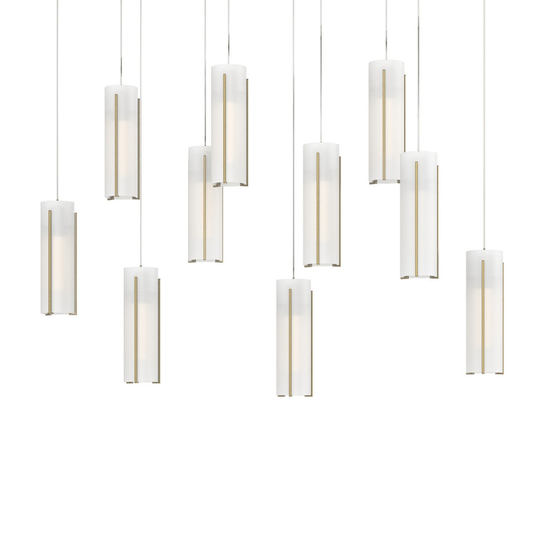 Hubbardton Forge Canada - 131204-SKT-LONG-86-GG0065 - LED Pendant - Exos Glass - Modern Brass