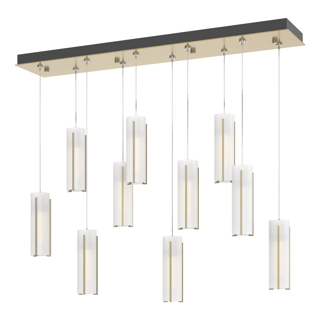 Hubbardton Forge Canada - 131204-SKT-STND-86-GG0065 - LED Pendant - Exos Glass - Modern Brass