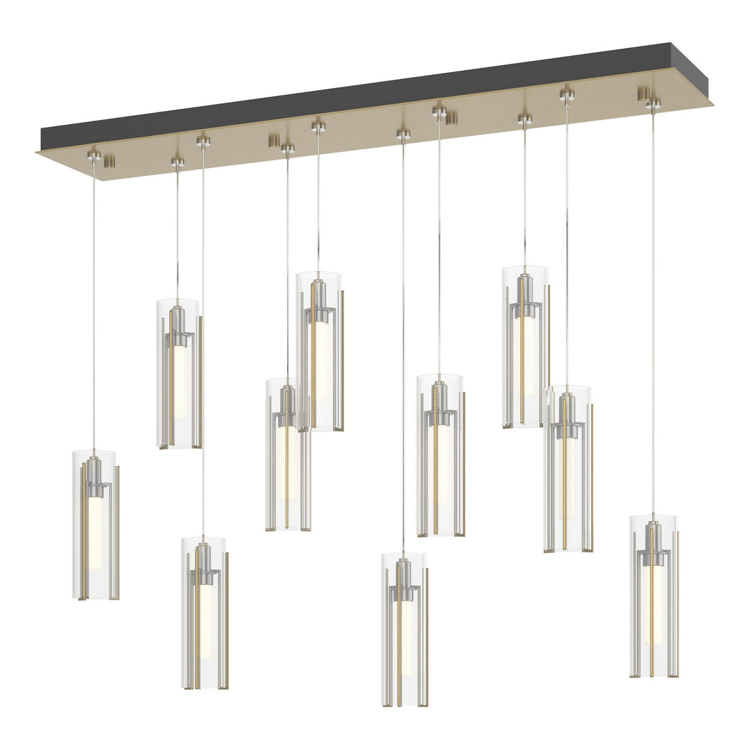 Hubbardton Forge Canada - 131204-SKT-STND-86-ZM0065 - LED Pendant - Exos Glass - Modern Brass