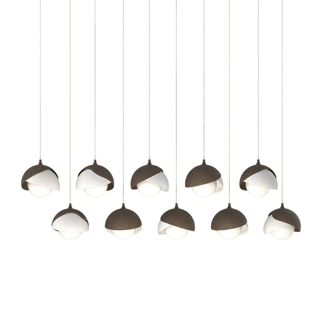 Hubbardton Forge Canada - 131205-SKT-LONG-05-02-GG0711 - LED Pendant - Brooklyn - Bronze
